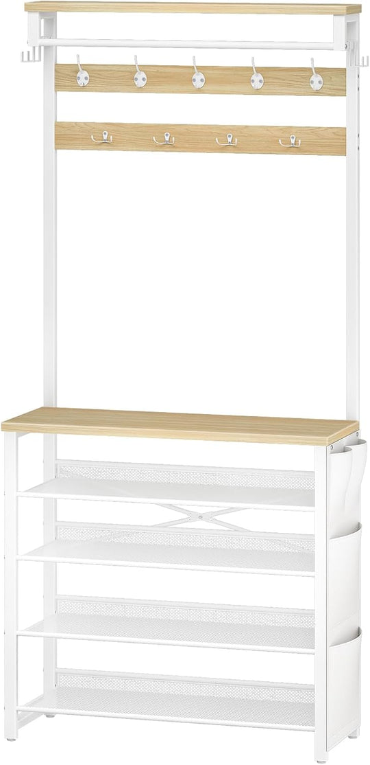 Coat Stand Rack with Shoe Storage Hall Tree