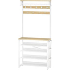 Coat Stand Rack with Shoe Storage Hall Tree