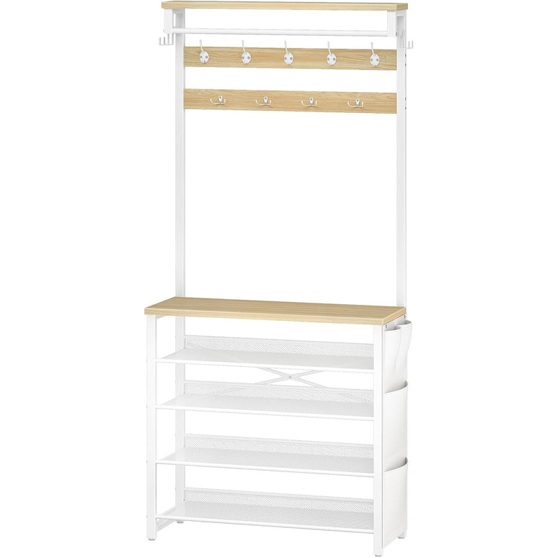 Coat Stand Rack with Shoe Storage Hall Tree