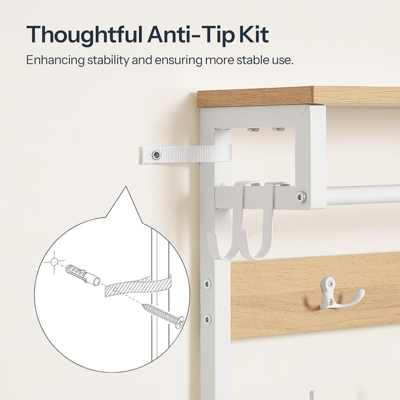 Coat Stand Rack with Shoe Storage Hall Tree