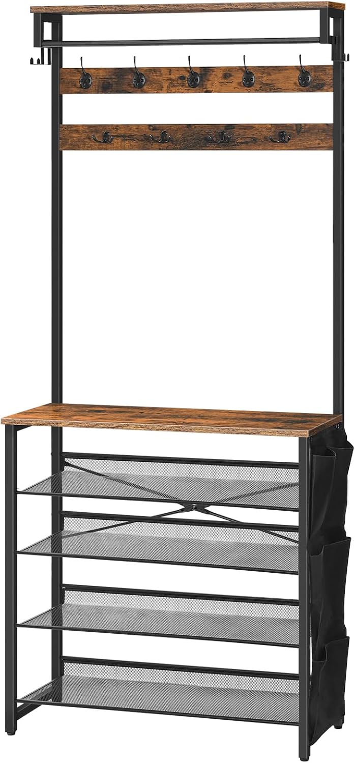 Coat Stand Rack with Shoe Storage Hall Tree