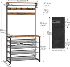 Coat Stand Rack with Shoe Storage Hall Tree
