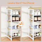 Coat Stand Rack with Shoe Storage Hall Tree