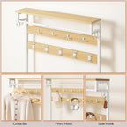 Coat Stand Rack with Shoe Storage Hall Tree