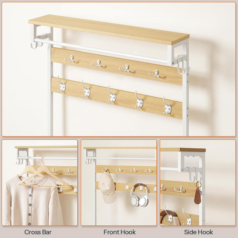 Coat Stand Rack with Shoe Storage Hall Tree