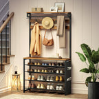 Coat Stand Rack with Shoe Storage Hall Tree