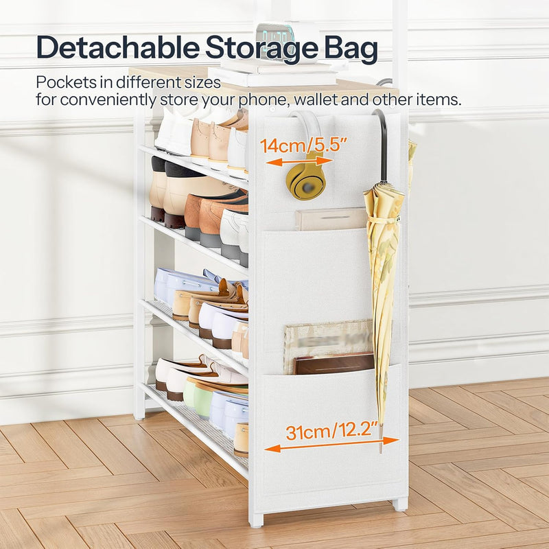 Coat Stand Rack with Shoe Storage Hall Tree