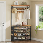 Coat Stand Rack with Shoe Storage Hall Tree