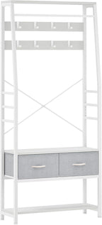 Coat Stand with Shoe Storage Bench Hall Tree