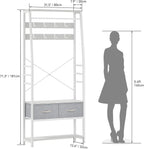 Coat Stand with Shoe Storage Bench Hall Tree