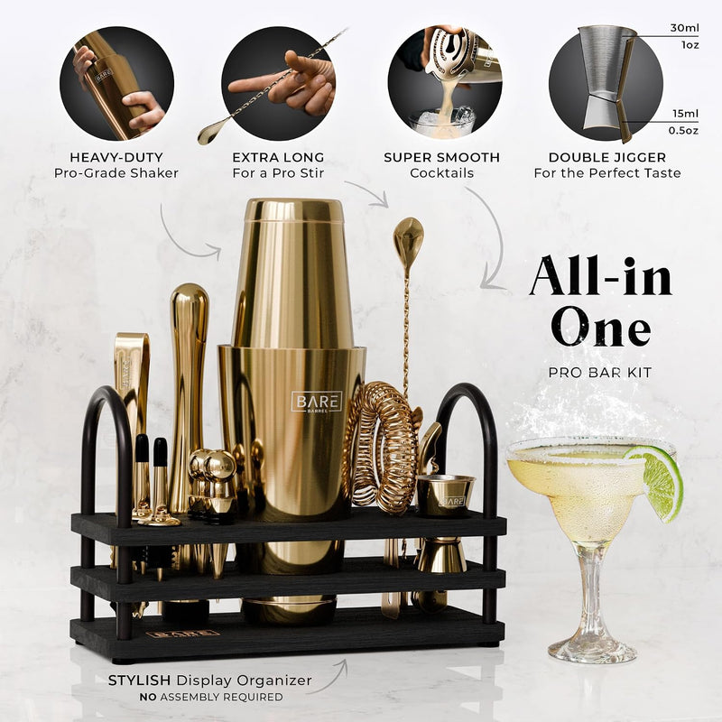 Cocktail Making Kit 14-Piece Bartender Shaker Set Maker