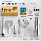 Cocktail Making Kit 14-Piece Bartender Shaker Set Maker