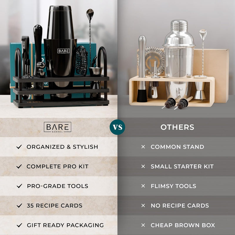 Cocktail Making Kit 14-Piece Bartender Shaker Set Maker