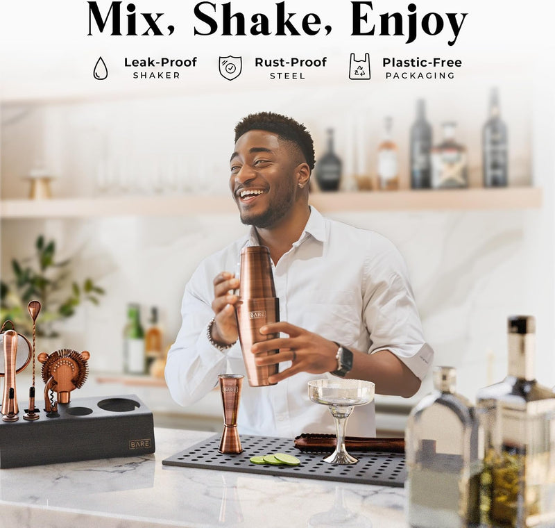 Cocktail Making Kit 14-Piece Bartender Shaker Set Maker