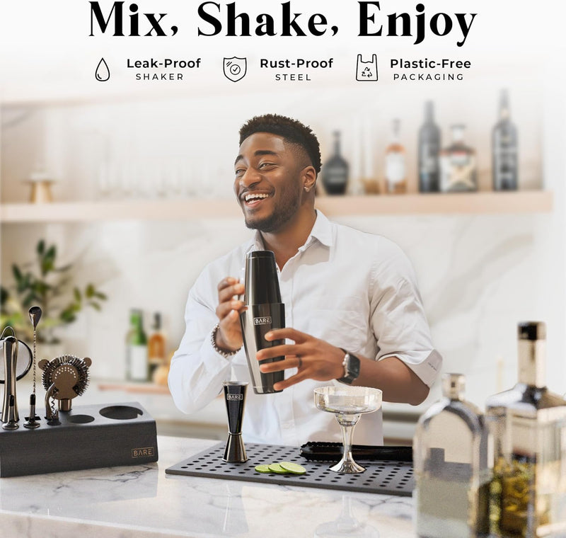 Cocktail Making Kit 14-Piece Bartender Shaker Set Maker