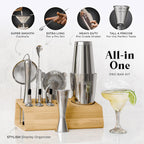 Cocktail Making Kit 14-Piece Bartender Shaker Set Maker