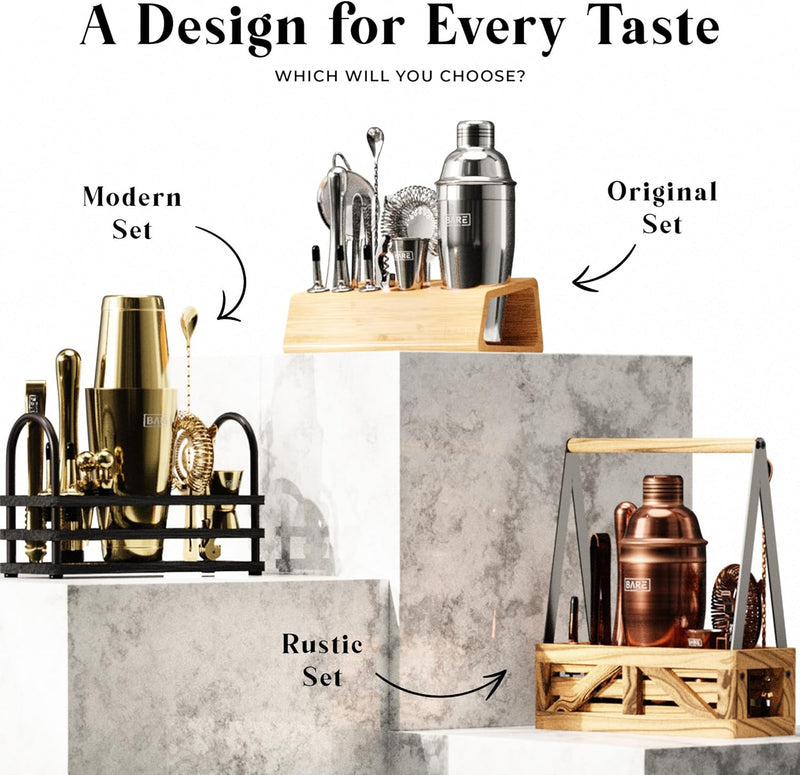 Cocktail Making Kit 14-Piece Bartender Shaker Set Maker