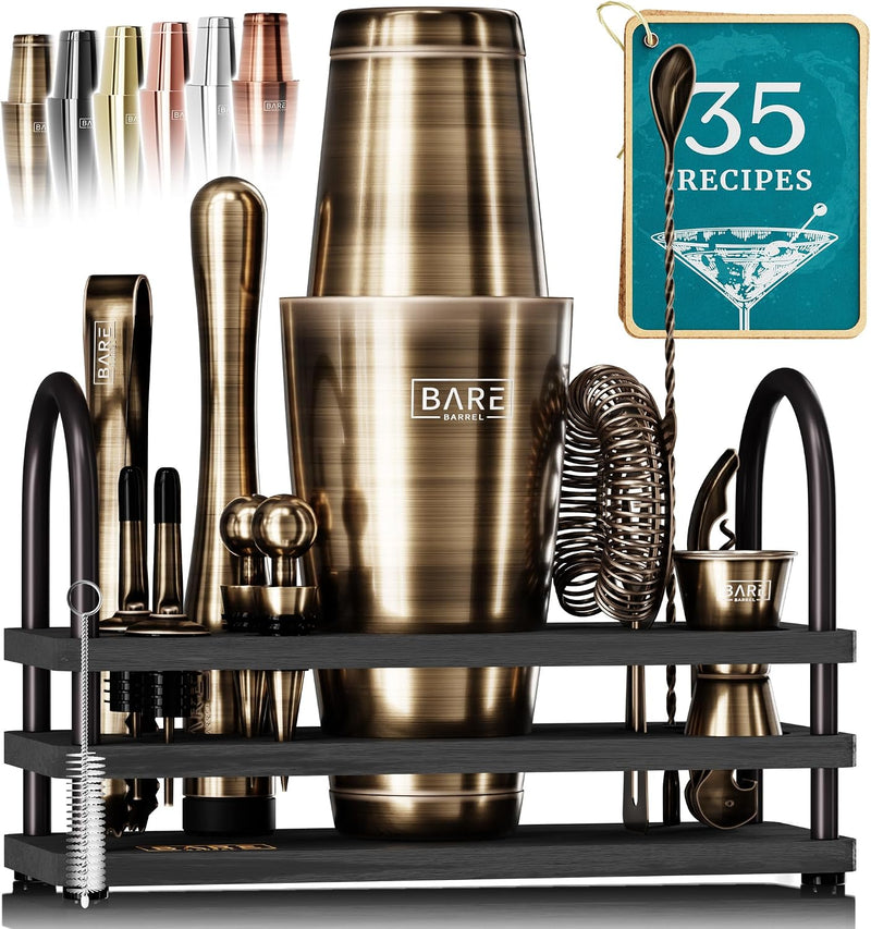 Cocktail Making Kit 14-Piece Bartender Shaker Set Maker