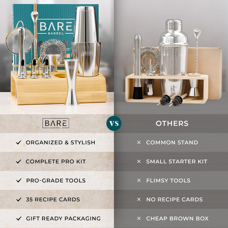 Cocktail Making Kit 14-Piece Bartender Shaker Set Maker