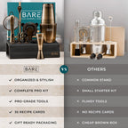 Cocktail Making Kit 14-Piece Bartender Shaker Set Maker
