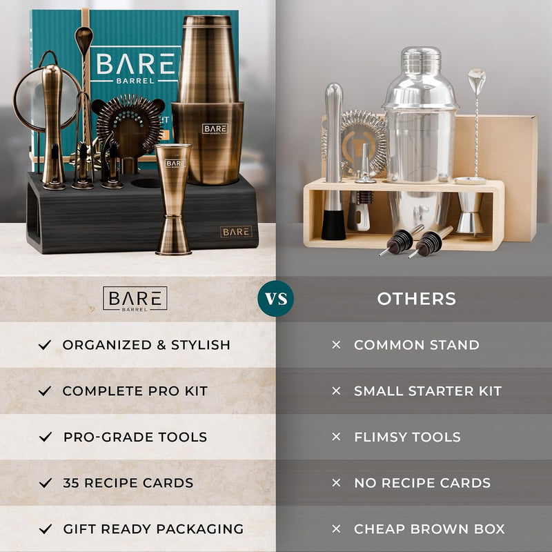 Cocktail Making Kit 14-Piece Bartender Shaker Set Maker