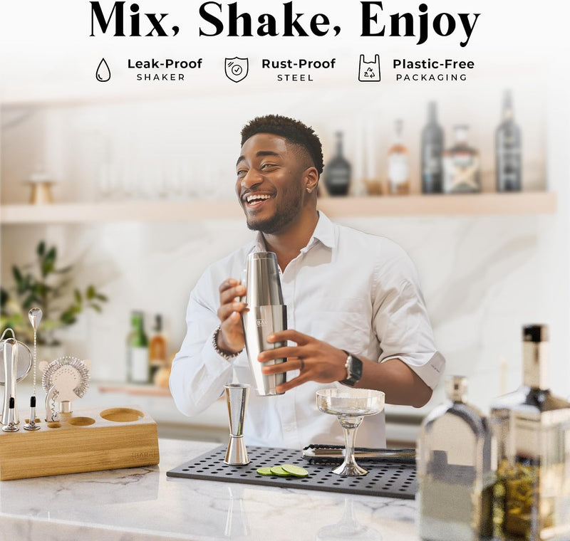 Cocktail Making Kit 14-Piece Bartender Shaker Set Maker