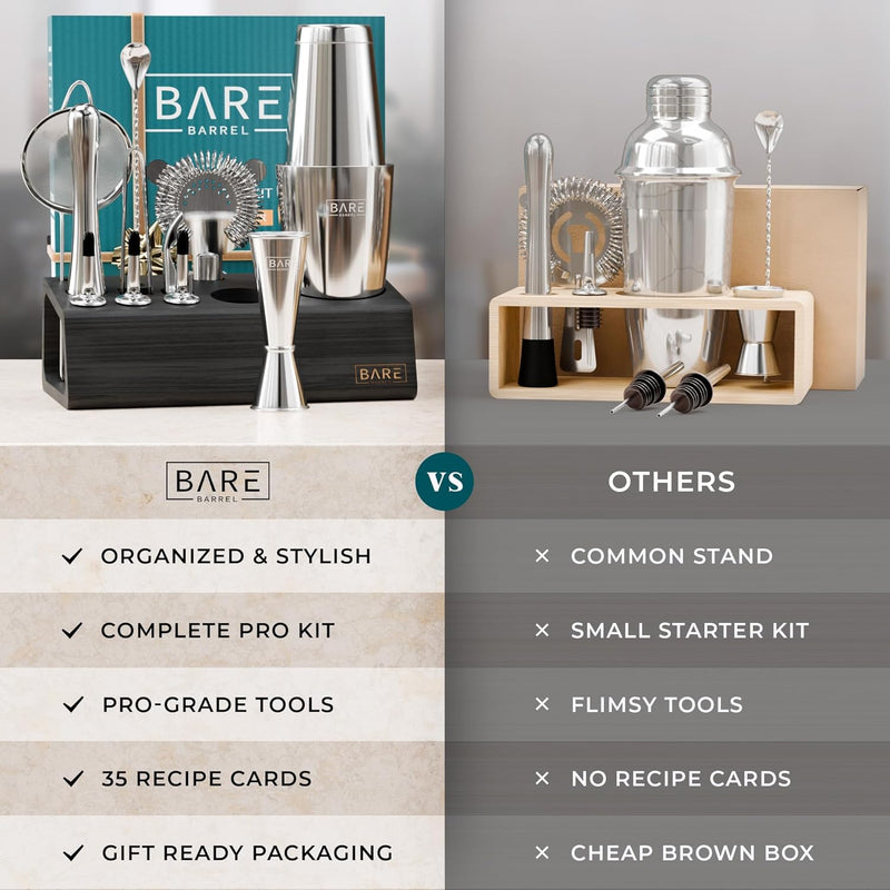 Cocktail Making Kit 14-Piece Bartender Shaker Set Maker