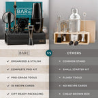 Cocktail Making Kit 14-Piece Bartender Shaker Set Maker