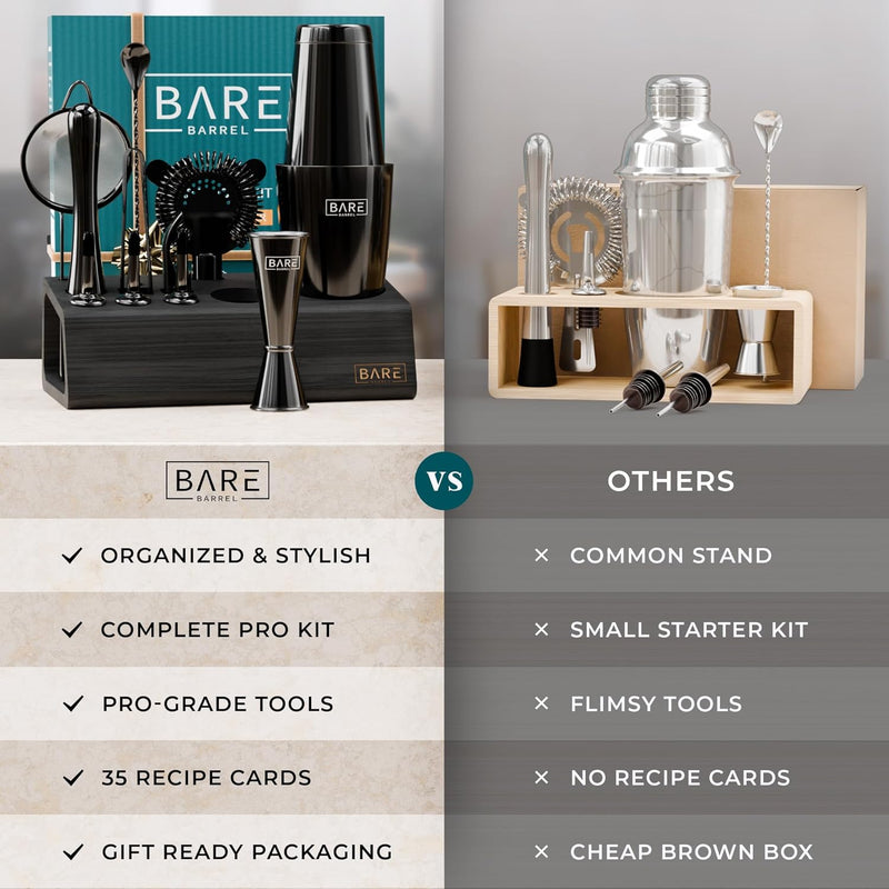 Cocktail Making Kit 14-Piece Bartender Shaker Set Maker
