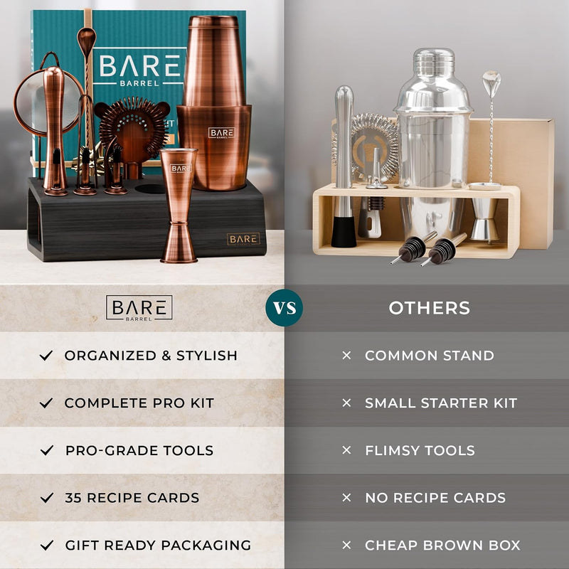 Cocktail Making Kit 14-Piece Bartender Shaker Set Maker