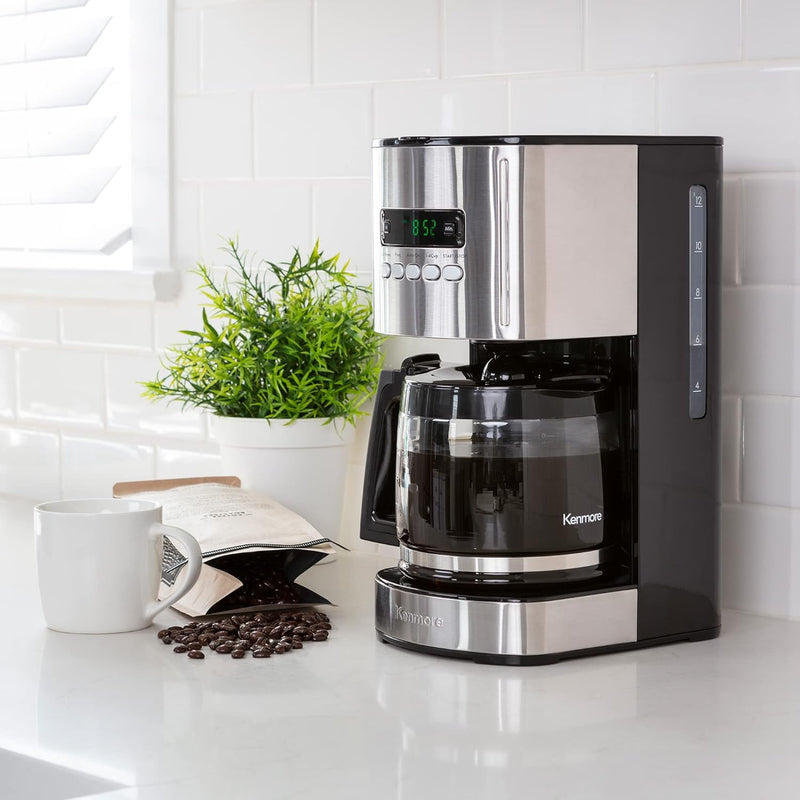 Drip Coffee Maker Machine 12-Cup 1.8L Programmable Filter