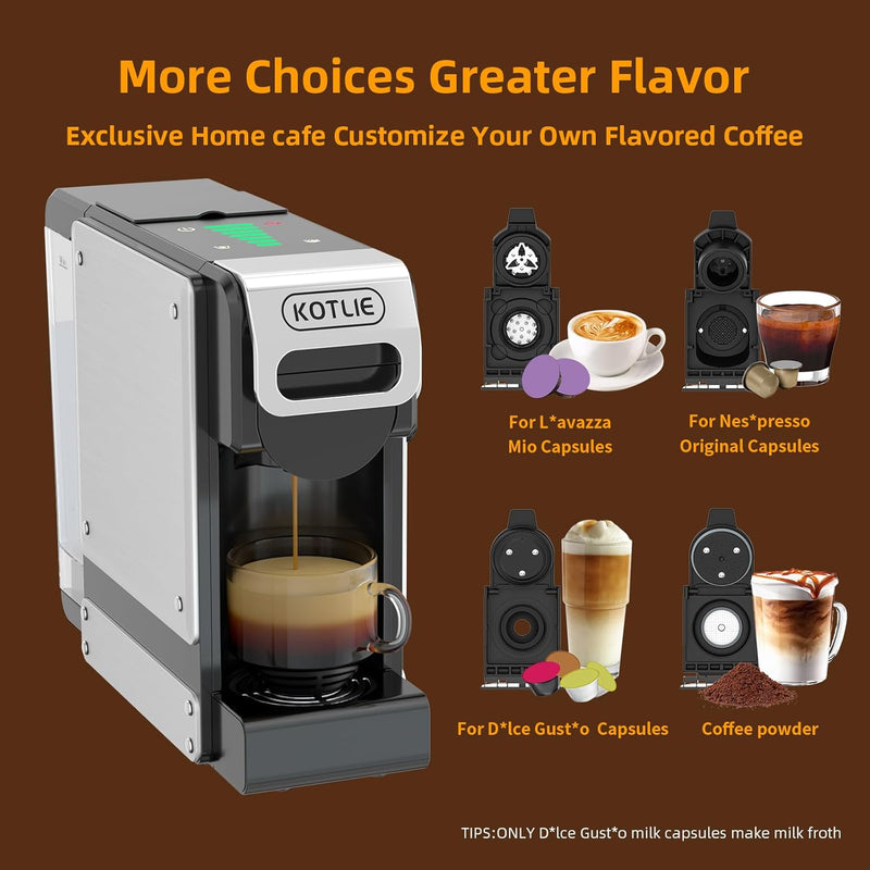 Coffee Pod Machine 4 in 1 Multi-Capsule