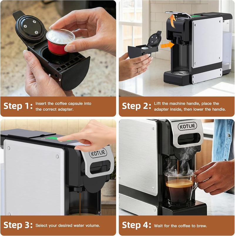Coffee Pod Machine 4 in 1 Multi-Capsule