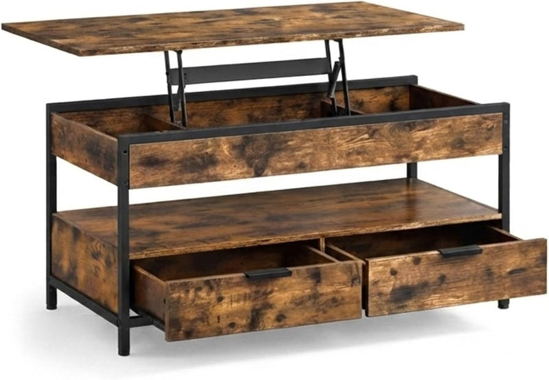 Coffee Table 2 Drawers 4 Compartments Hwd: 48–63