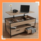 Coffee Table 2 Drawers 4 Compartments Hwd: 48–63