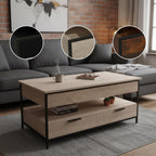 Coffee Table 2 Drawers 4 Compartments Hwd: 48–63