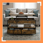 Coffee Table 2 Drawers 4 Compartments Hwd: 48–63