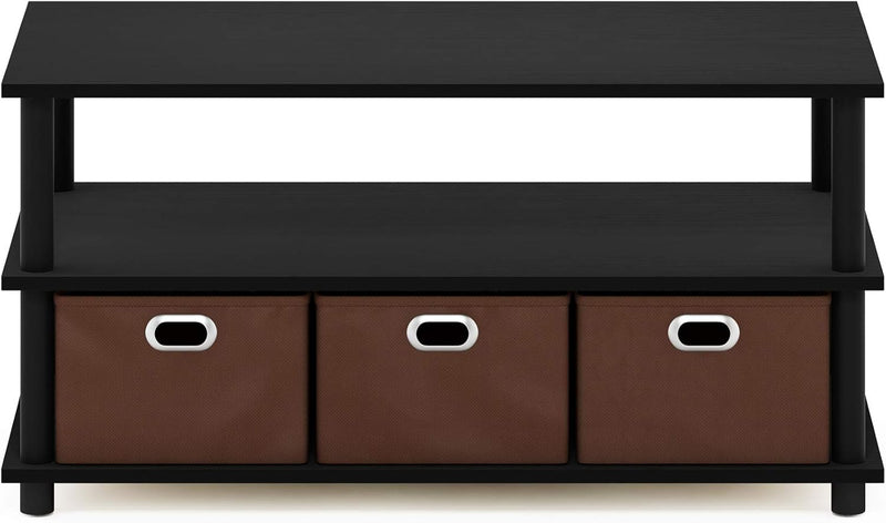 Coffee Table 3-Tier Modern with Shelves and Storage