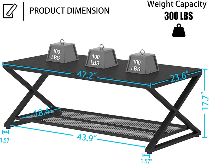 Coffee Table for Living Room Tables with Storage