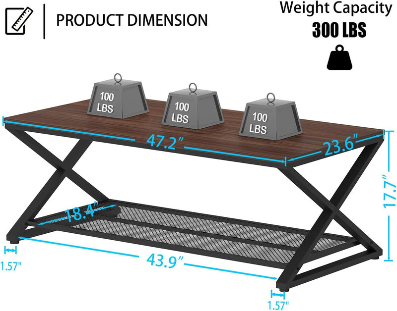 Coffee Table for Living Room Tables with Storage