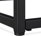 Coffee Table MDF Shel Glass Metal Modern Design