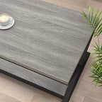 Coffee Table Modern 47 Inch with Storage Display