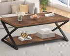 Coffee Table Modern 47 Inch with Storage Display