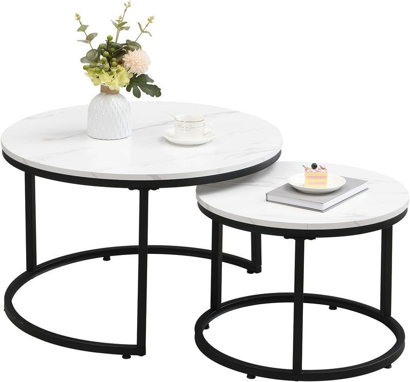 Coffee Table Modern Side Round Nesting Tables Tet