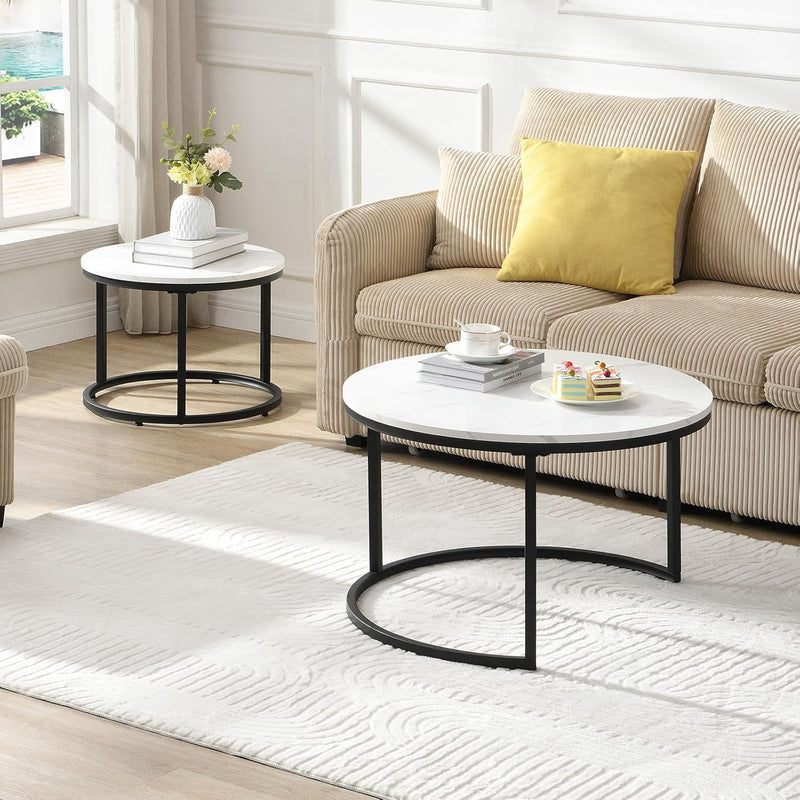 Coffee Table Modern Side Round Nesting Tables Tet