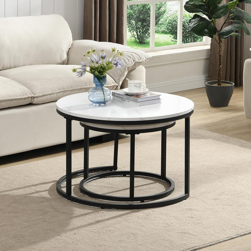 Coffee Table Modern Side Round Nesting Tables Tet
