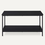 Coffee Table Rectangular with Bottom Shelf Living Room