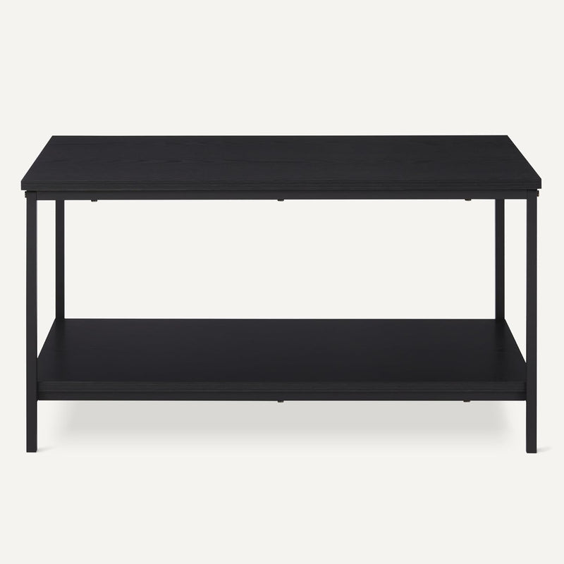 Coffee Table Rectangular with Bottom Shelf Living Room