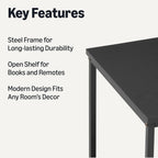 Coffee Table Rectangular with Bottom Shelf Living Room