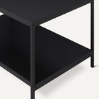 Coffee Table Rectangular with Bottom Shelf Living Room